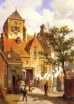 unknow artist European city landscape, street landsacpe, construction, frontstore, building and architecture.060 China oil painting art